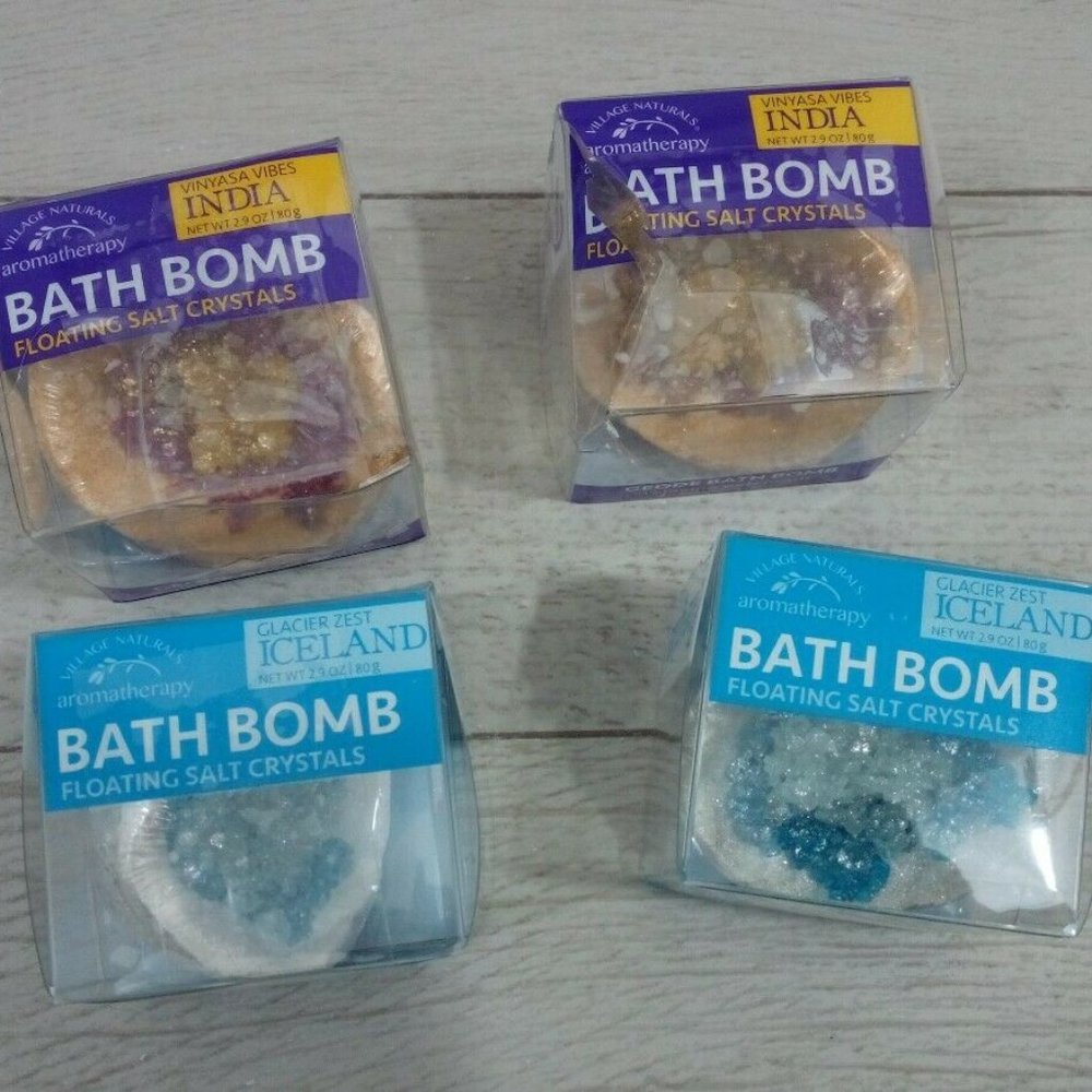 Village Naturals Aromatherapy Geode Bath Bomb